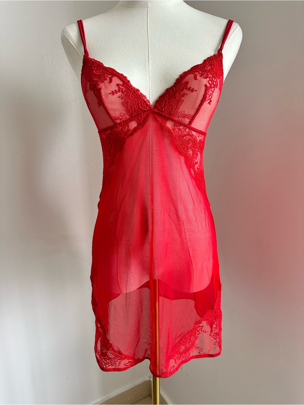 New LA Perla Red Lace Slip - Women Intimates
